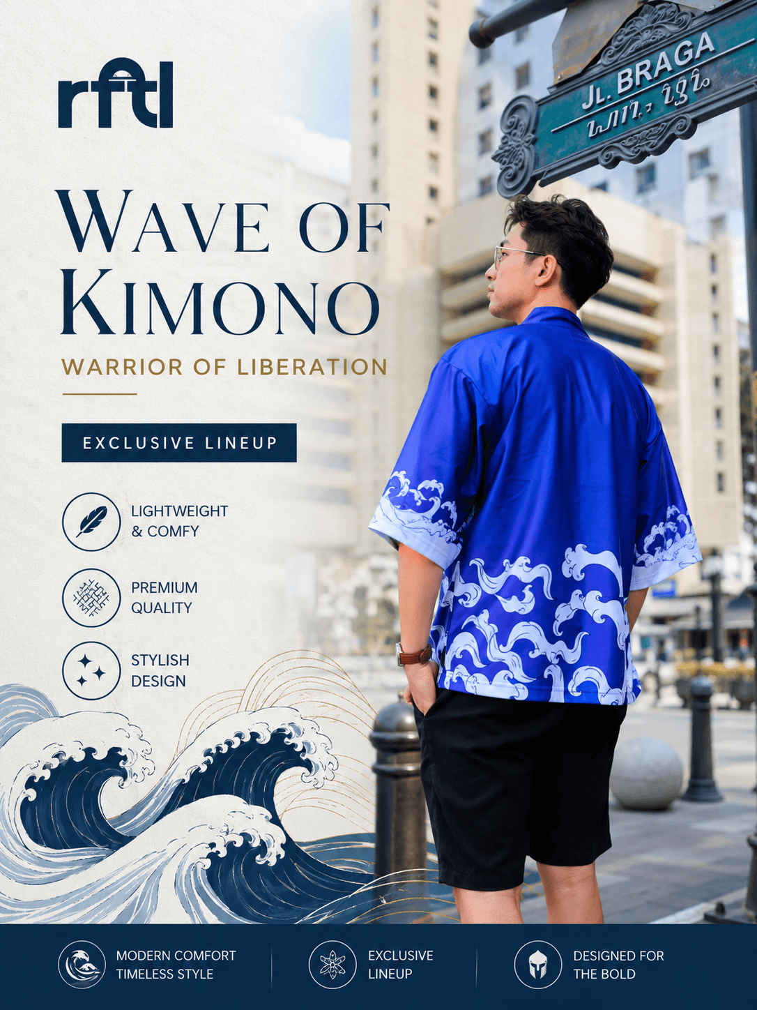 Wave Kimono, in full motion